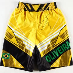 Retro Charles Oliveira Signed Do Bronx Custom Fight Shorts Men Women MMA Octagonal Cage Oversized Jujutsu Training Shorts ﻿