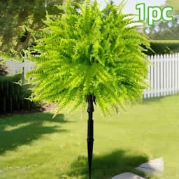 2pcs - 44cm Fern Ground Insert, Realistic Boston Fern, Suitable for Indoor/Outdoor Garden Wedding Spring/Summer Decoration.