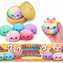 Soft Maltose Dumpling Squishy: Transparent Colorful Squeeze Toy, ASMR Stress Relief Ball, Sensory Fidget Toy for Kids Adults