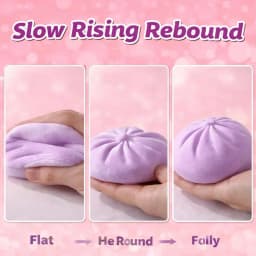 Soft Maltose Dumpling Squishy: Transparent Colorful Squeeze Toy, ASMR Stress Relief Ball, Sensory Fidget Toy for Kids Adults