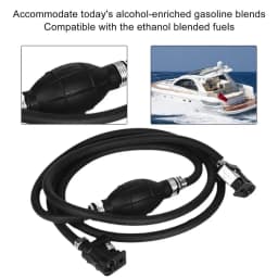 2M Fuel Line Hose Assy for Johnson Evinrude Omc Outboard P-Rimer Bulb Connector 6/8MM for Boats RV Tractors Caravans