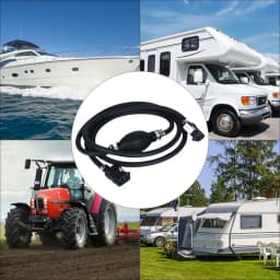 2M Fuel Line Hose Assy for Johnson Evinrude Omc Outboard P-Rimer Bulb Connector 6/8MM for Boats RV Tractors Caravans