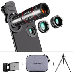 4 In 1 28x Zoom Telephoto Lens With Cell Phone Holder And Tripod Cell Phone Camera Lens For Iphone And Phone