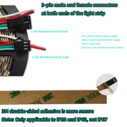 1-5m 5V WS2812B Led Strip light Individually Addressable WS2812 Smart RGB Led pixel strips Black/White PCB Waterproof IP30/65/67