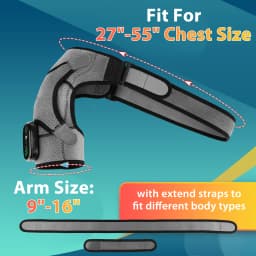 Electric Shoulder Massage Belt Brace Cordless Vibration Physiotherapy Muscle Relaxation Massager for Knee Elbow Support Strap