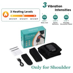 Electric Shoulder Massage Belt Brace Cordless Vibration Physiotherapy Muscle Relaxation Massager for Knee Elbow Support Strap