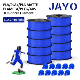 JAYO PLA Meta/ABS/ PLA / TPU/PETG Filament 1.75MM 10Rolls 100% No Bubble for FDM 3D Printer Materials Filament DIY Gift FastShip