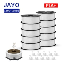 JAYO PLA Meta/ABS/ PLA / TPU/PETG Filament 1.75MM 10Rolls 100% No Bubble for FDM 3D Printer Materials Filament DIY Gift FastShip