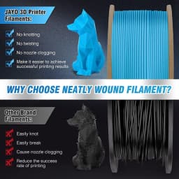 JAYO PLA Meta/ABS/ PLA / TPU/PETG Filament 1.75MM 10Rolls 100% No Bubble for FDM 3D Printer Materials Filament DIY Gift FastShip