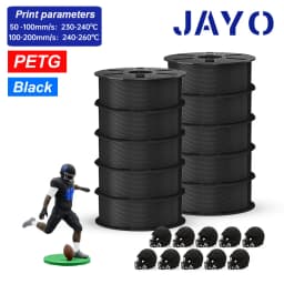 JAYO PLA Meta/ABS/ PLA / TPU/PETG Filament 1.75MM 10Rolls 100% No Bubble for FDM 3D Printer Materials Filament DIY Gift FastShip