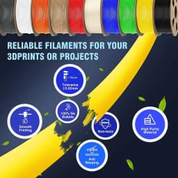 JAYO PLA Meta/ABS/ PLA / TPU/PETG Filament 1.75MM 10Rolls 100% No Bubble for FDM 3D Printer Materials Filament DIY Gift FastShip
