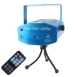 Mini R&G Moving 4 Patterns Laser Projector Disco Light DJ Bar Dance House Party Christmas Flash Stage Lamp Show YR4