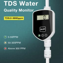 Inlines TDS Monitor 0-999 PPM TDS Meter Tap Water Filter Water Quality Tester for Drinking Water Fish Tank Real-time monitoring