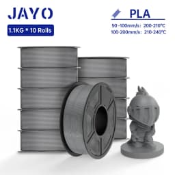 JAYO 3D Printer Filament PLA Series 1.75MM 5Rolls/10Rolls High Strength 100% No Bubble Neatly Wound for FDM DIY Gift Material