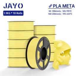 JAYO 3D Printer Filament PLA Series 1.75MM 5Rolls/10Rolls High Strength 100% No Bubble Neatly Wound for FDM DIY Gift Material
