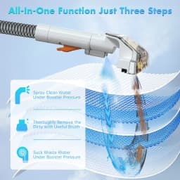 OMESER W07 Handheld Carpet Cleaner 600W 15KPa Corded Spot Clean Machine Wet Fabric Sofa Cleaning for Home Pet Portable Car