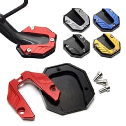 Motorcycle Bikes Kickstand Extender Foot Side Stand Extension Pad Support Plate