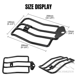 Black Motorcycle Rear Solo Seat Luggage Rack Support Shelf For Harley Sportster XL 883 1200 2004- 2015