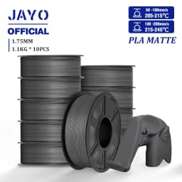 JAYO PLA Matte Filament 10 Rolls PLA 3D Printer Filament 1.75mm 1.1KG Neatly Wound Smooth Matte Finish Materials For FDM 3D
