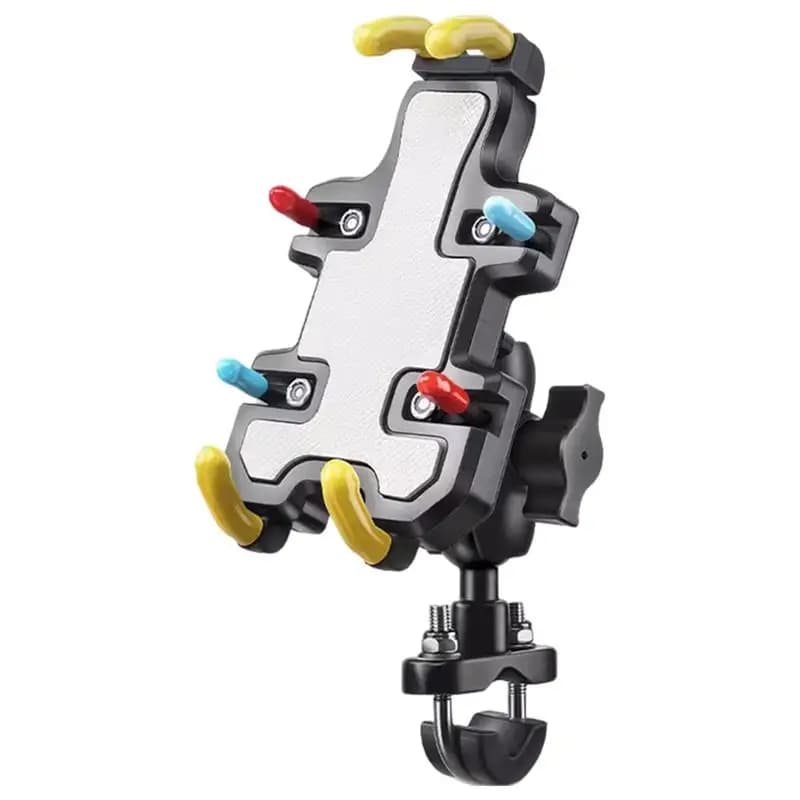 Motorcycle Electric Bike Mobile Phone Holder 360 Degree Rotatable Protective Bracket GPS Mount Phone Holder Shock Absorber
