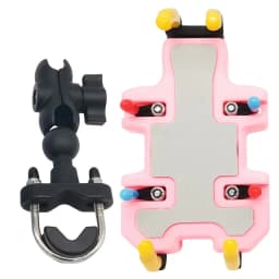 Motorcycle Electric Bike Mobile Phone Holder 360 Degree Rotatable Protective Bracket GPS Mount Phone Holder Shock Absorber