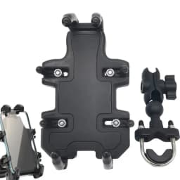 Motorcycle Electric Bike Mobile Phone Holder 360 Degree Rotatable Protective Bracket GPS Mount Phone Holder Shock Absorber