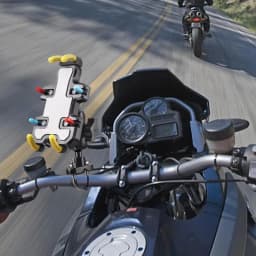 Motorcycle Electric Bike Mobile Phone Holder 360 Degree Rotatable Protective Bracket GPS Mount Phone Holder Shock Absorber