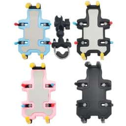 Motorcycle Electric Bike Mobile Phone Holder 360 Degree Rotatable Protective Bracket GPS Mount Phone Holder Shock Absorber