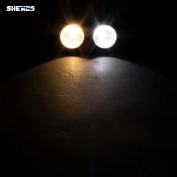 SHEHDS LED 2 Eyes 200W DMX Cool+Warm White COB High Power Blinder Stage Lamp for Theater Concert Decorative Effect Light