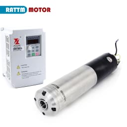『US/EU』NC 2.2W 220V ATC Spindle Motor ISO20 80mm Permanent POWER Water Cooled Spindle+Inverter For CNC Router Machine