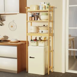 Over Toilet Shelf Bathroom Laundry Organizer Bamboo Storage Shelf Rack