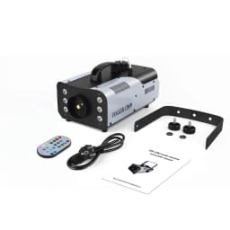 Gwong 1200W Fog Machine for DJ Show Wedding Halloween 6 LEDs RGB Colorful Fog Ejector Remote Smoke Machine Stage Effect Fogger Spray
