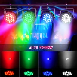 18*15W LED Par Light RGBW 4 In1 Stage Light DMX512 Waterproof IP65 Rated Outdoor For TV Studio Theater Auditorium Christmas