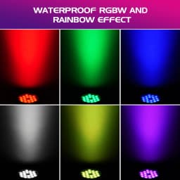 18*15W LED Par Light RGBW 4 In1 Stage Light DMX512 Waterproof IP65 Rated Outdoor For TV Studio Theater Auditorium Christmas