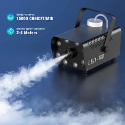 U'King 700W Smoke Machine RGB 3in1 8 LED Stage Colorful Spray Fog Machine Stage Light Wedding Banquet Disco DJ Show Christmas