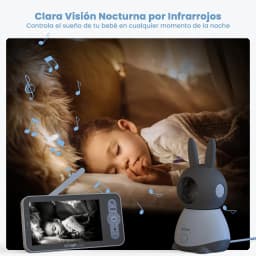 ieGeek 5" 2K/3MP Baby Surveillance Camera, 360° PTZ Baby Monitor with Camera and Dual Screen Preview, Motion Detection
