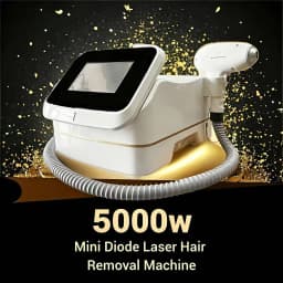 Mini 5000W Diode Laser Hair Removal Machine Ice Cooling Painless Permanent Epilator Portable Professional Salon Beauty Device EU