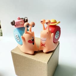 One Piece Den Den Mushi Model Toys Cartoon Luffy Sabo Ace Chopper Snail Shaped Phone Can Sound Recording Toys for Children Gifts