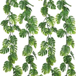 170cm Artificial Hanging Plants Fake Tropical Plants Vines Plastic Monstera Leaves Turtle Leafs for Garden Wedding Home Decor