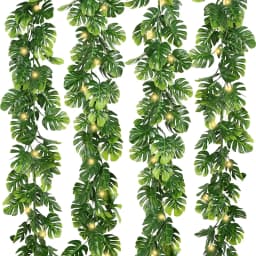 170cm Artificial Hanging Plants Fake Tropical Plants Vines Plastic Monstera Leaves Turtle Leafs for Garden Wedding Home Decor