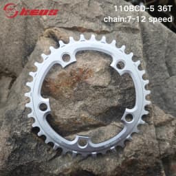 KEOS 110BCD Chainring 36T-56T Silver Bicycle Chainwheel Aluminum Alloy ForShimano FC4500 APEX 5Bolt Road Bike Narrow Wide Crank