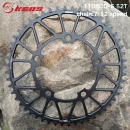 KEOS 110BCD Chainring 36T-56T Silver Bicycle Chainwheel Aluminum Alloy ForShimano FC4500 APEX 5Bolt Road Bike Narrow Wide Crank