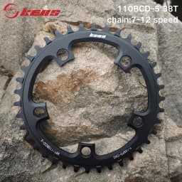 KEOS 110BCD Chainring 36T-56T Silver Bicycle Chainwheel Aluminum Alloy ForShimano FC4500 APEX 5Bolt Road Bike Narrow Wide Crank