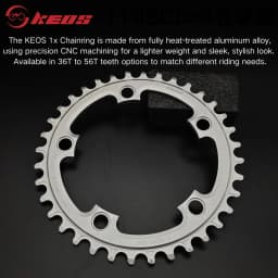KEOS 110BCD Chainring 36T-56T Silver Bicycle Chainwheel Aluminum Alloy ForShimano FC4500 APEX 5Bolt Road Bike Narrow Wide Crank