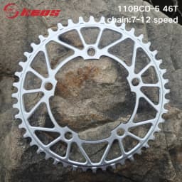 KEOS 110BCD Chainring 36T-56T Silver Bicycle Chainwheel Aluminum Alloy ForShimano FC4500 APEX 5Bolt Road Bike Narrow Wide Crank