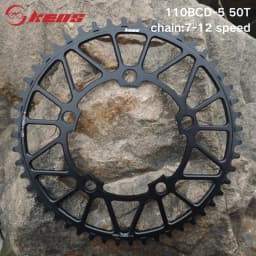 KEOS 110BCD Chainring 36T-56T Silver Bicycle Chainwheel Aluminum Alloy ForShimano FC4500 APEX 5Bolt Road Bike Narrow Wide Crank