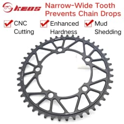 KEOS 110BCD Chainring 36T-56T Silver Bicycle Chainwheel Aluminum Alloy ForShimano FC4500 APEX 5Bolt Road Bike Narrow Wide Crank