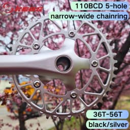 KEOS 110BCD Chainring 36T-56T Silver Bicycle Chainwheel Aluminum Alloy ForShimano FC4500 APEX 5Bolt Road Bike Narrow Wide Crank