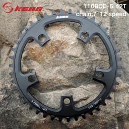 KEOS 110BCD Chainring 36T-56T Silver Bicycle Chainwheel Aluminum Alloy ForShimano FC4500 APEX 5Bolt Road Bike Narrow Wide Crank