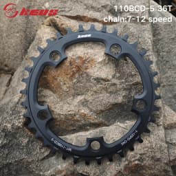 KEOS 110BCD Chainring 36T-56T Silver Bicycle Chainwheel Aluminum Alloy ForShimano FC4500 APEX 5Bolt Road Bike Narrow Wide Crank